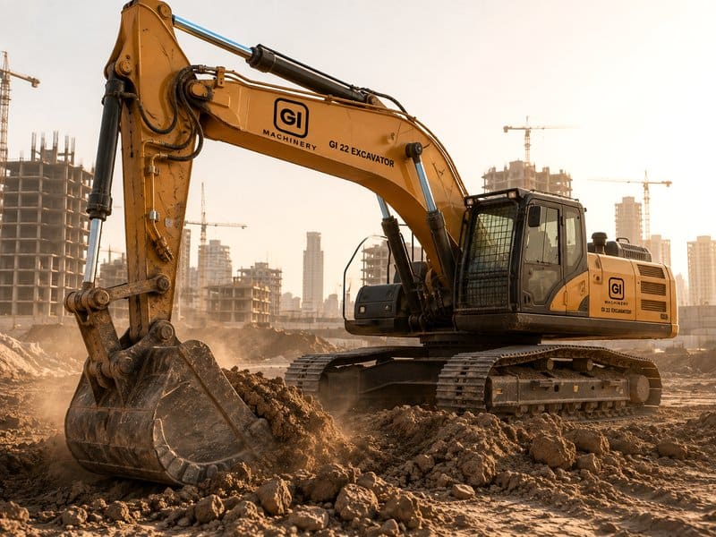 Bucket and arm of a 20-tonne tracked excavator